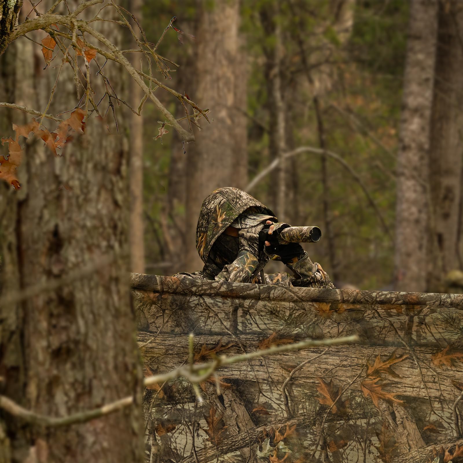 LOOGU Camo Netting Mesh Camouflage Net Bulk Roll Quiet Nets