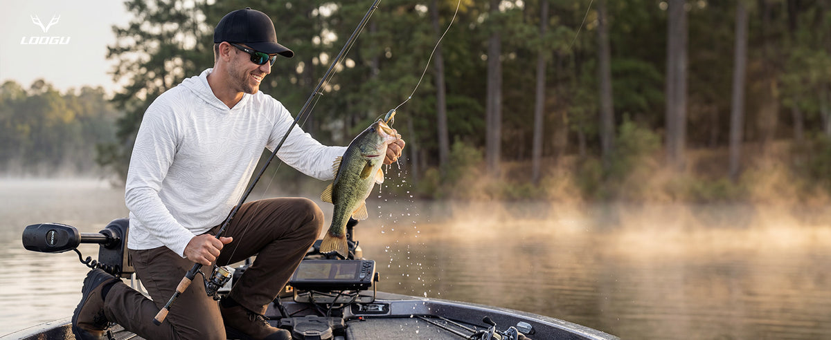 Raglan Fishing Hoodie T70 — Model view