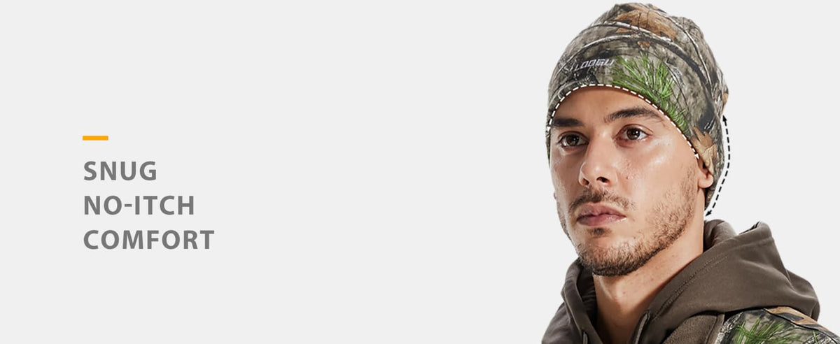 Fleece-Lined Camo Beanie B10 — Snug fit