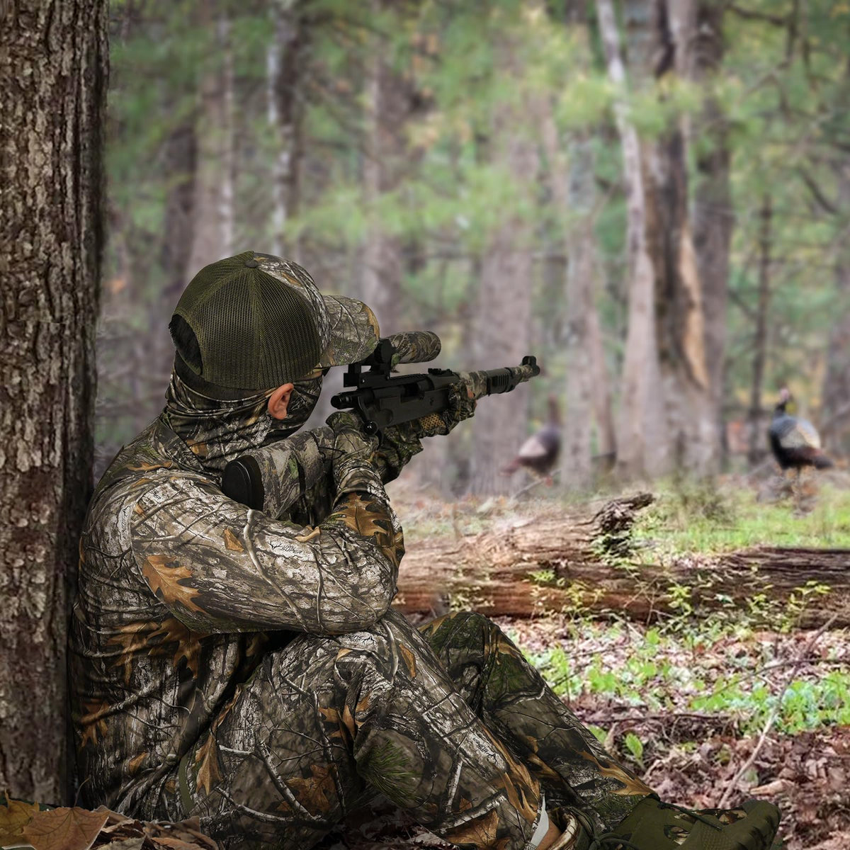 LOOGU Hunting Long Sleeve Hoodie Tree Camo Contrast T51 — 未设置颜色选项