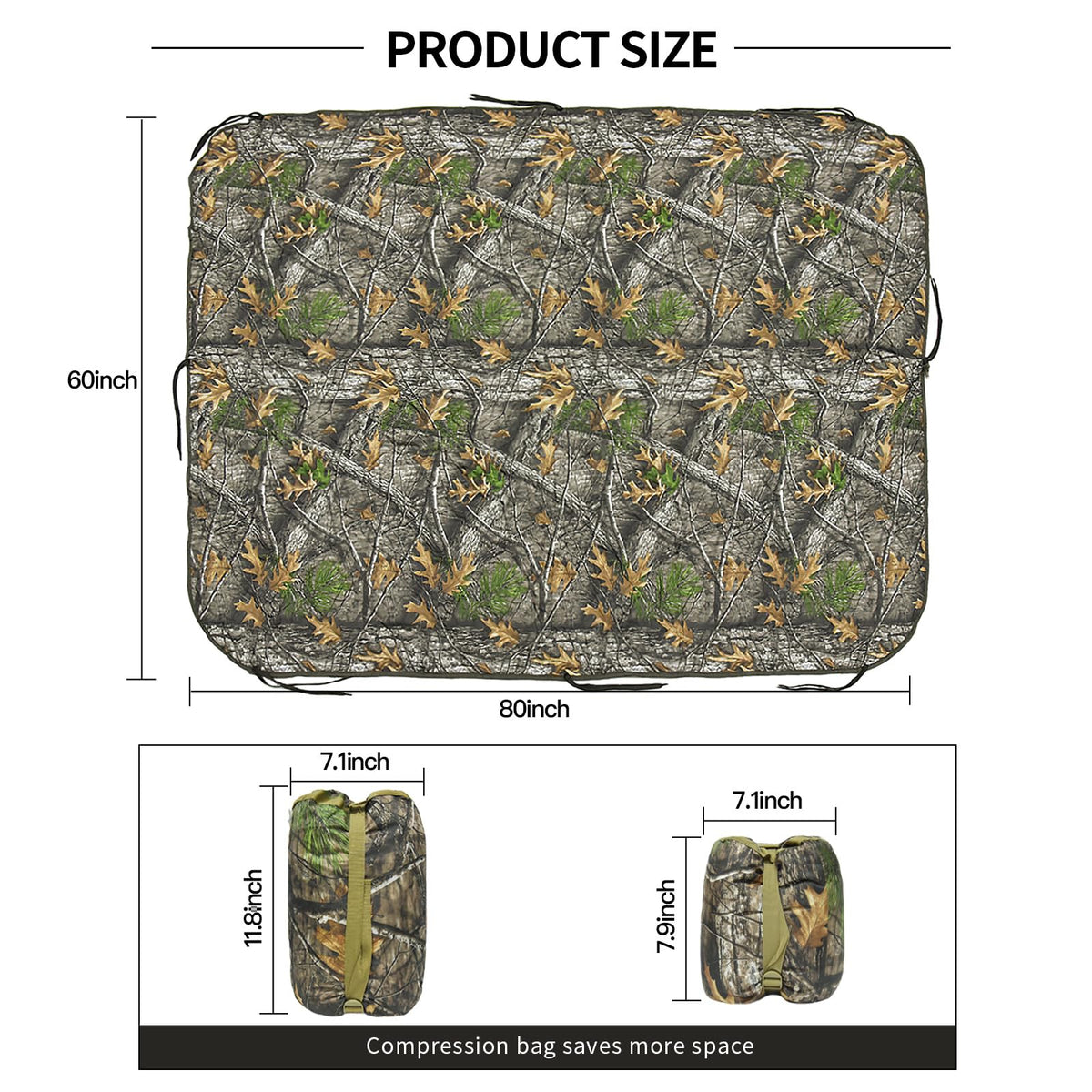LOOGU Camo Blanket Waterproof Insulation Poncho Liner SL10 — Loogu Super Tree Camo