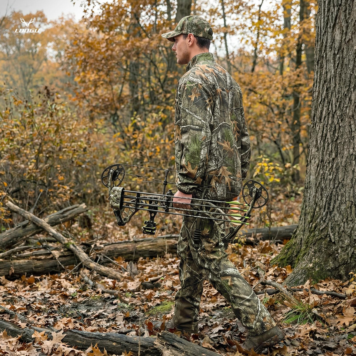 LOOGU Half Zip Hunting Fleece Pullover D30 — Loogu Super Tree Camo