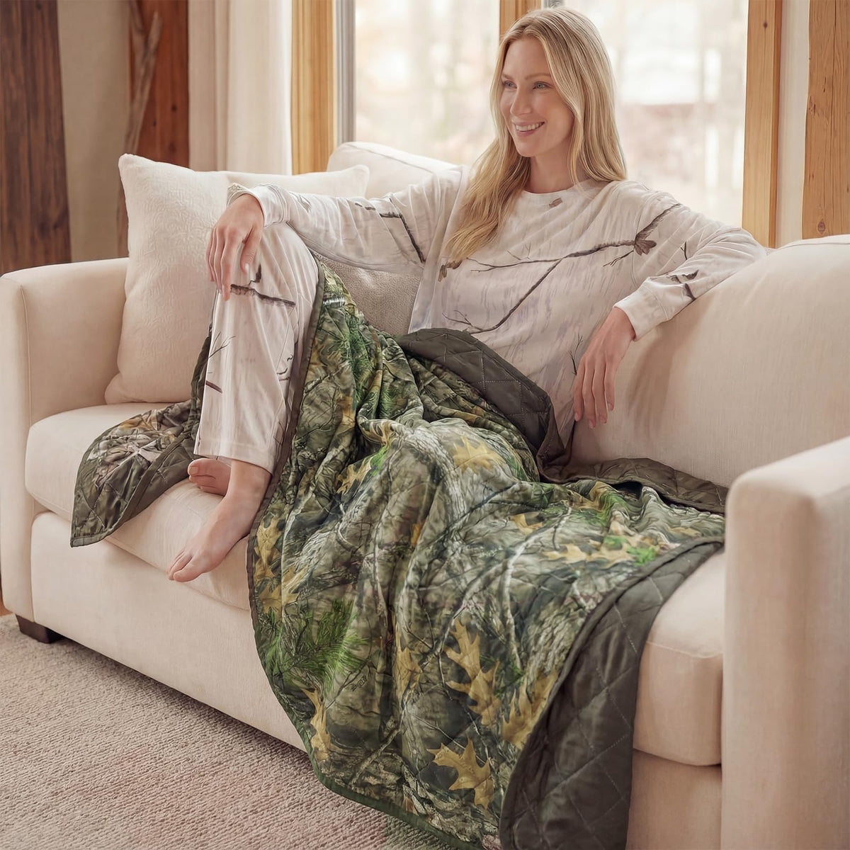 LOOGU Camo Blanket Waterproof Insulation Poncho Liner BL60 — Loogu Super Tree Camo