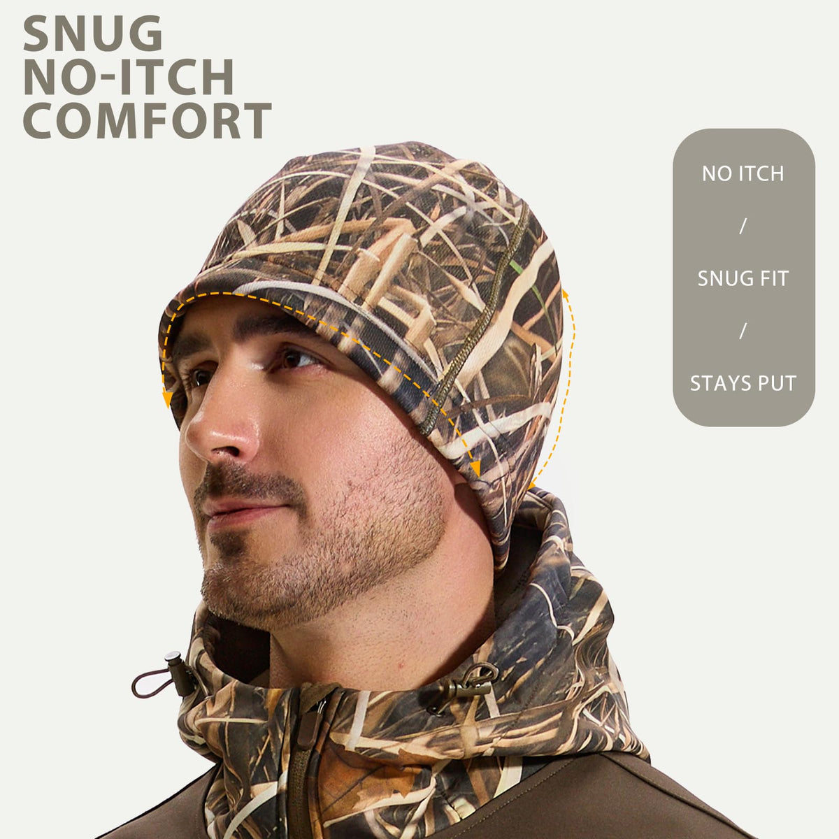 LOOGU Unisex Camo Beanie Hat for Hunting B09 — Loogu Grass Shadow