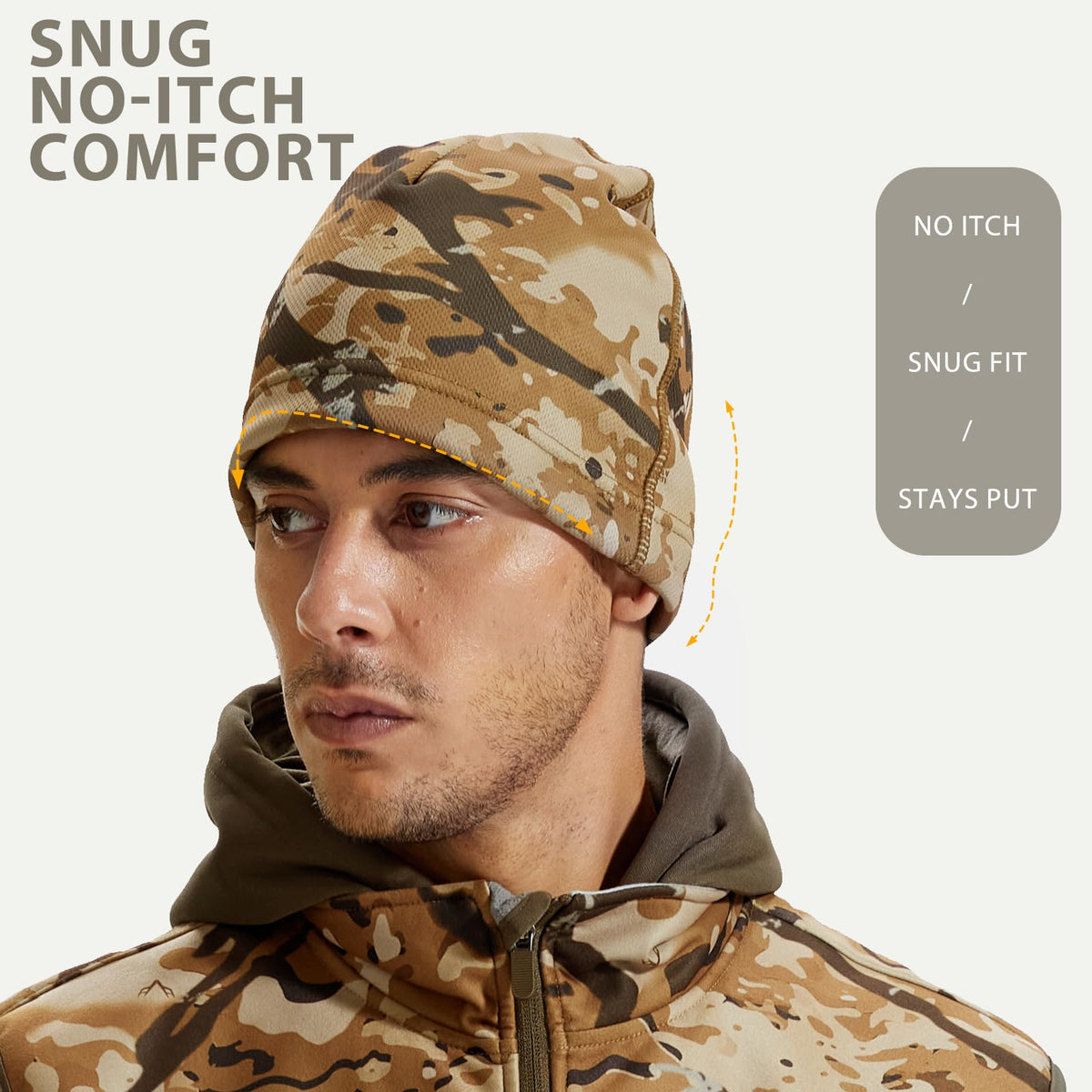 LOOGU Unisex Camo Beanie Hat for Hunting B09 — Loogu Spretta Desert