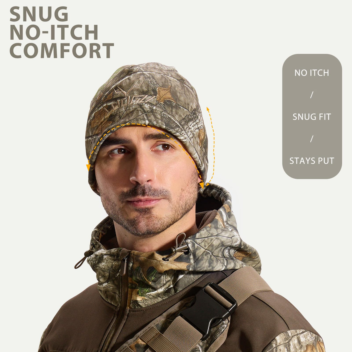 LOOGU Unisex Camo Beanie Hat for Hunting B09 — Loogu Spretta White