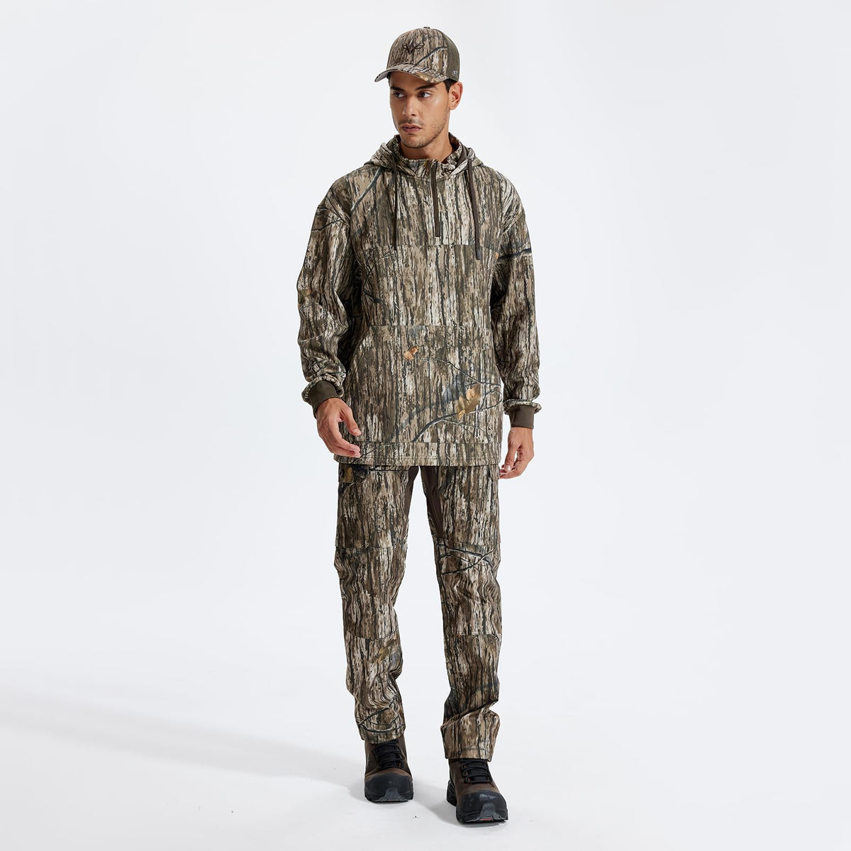 LOOGU Hunting Hoodies Fleece Lining Performance Insulation Pullover D50-1 — Loogu Ents Brown