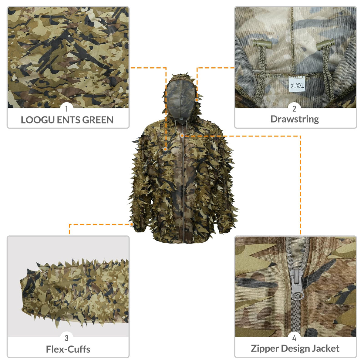 LOOGU Hunting Ghillie Suit-SPRETTA Camo — Loogu Spretta Desert