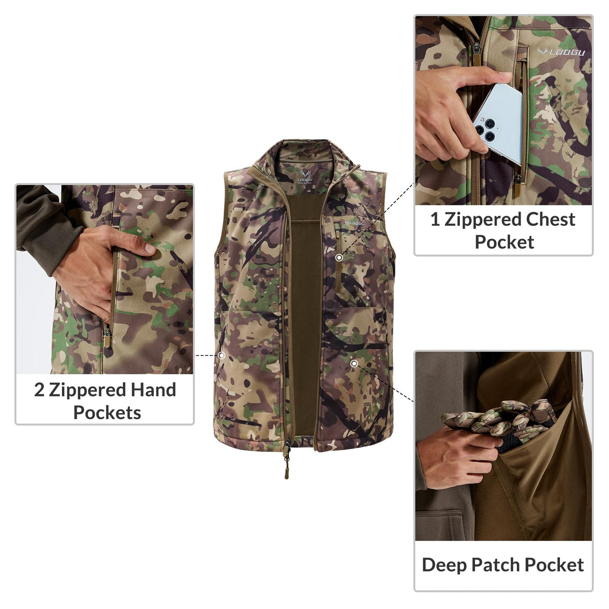 Fleece-Lined Hunting Vest M10-1 — Loogu Spretta MT