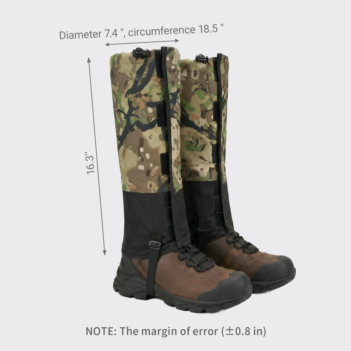 LOOGU Snow Gaiters Waterproof Camo Boot Gaiters Hunting SG20 — Loogu Spretta MT