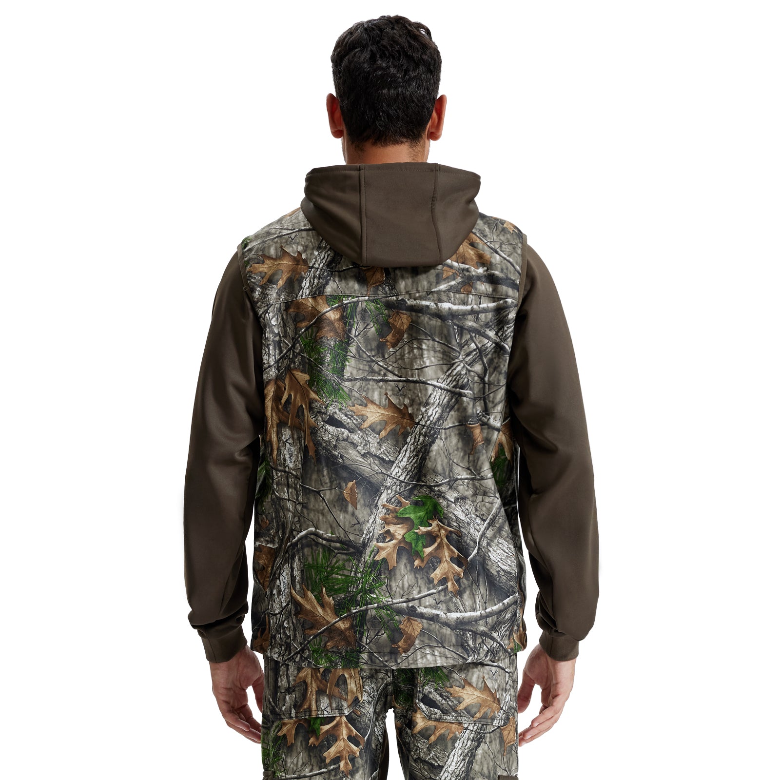 LOOGU Mens Camo Hunting Fleece Insulation Vest M10-1