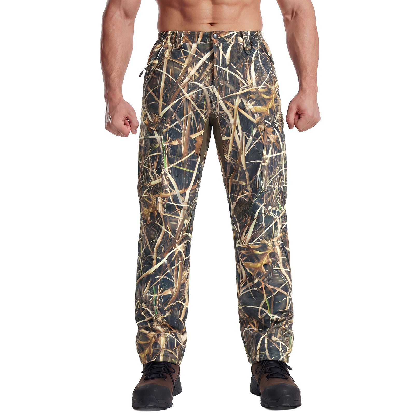 LOOGU Camo Hunting Fleece Insulation Pants 5 pocket P10-1
