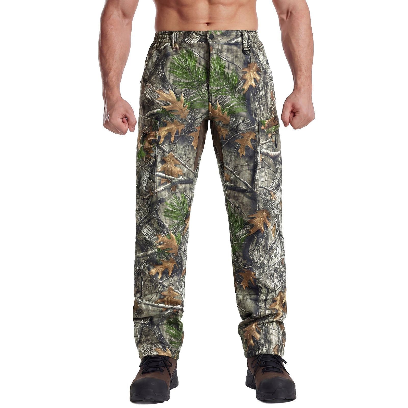 LOOGU Camo Hunting Fleece Insulation Pants 5 pocket P10-1