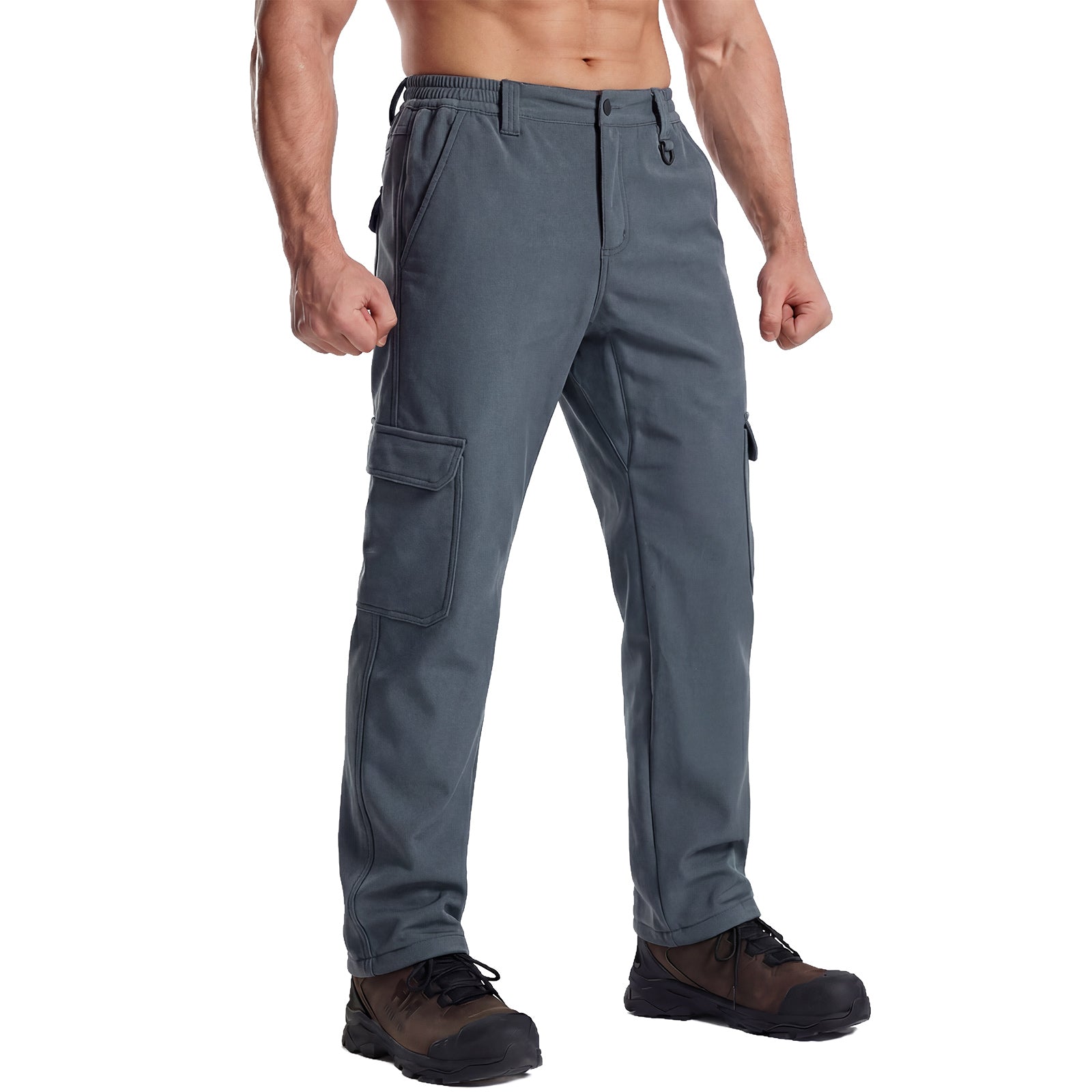 LOOGU Hiking Workwear Fleece Insulation Pants 6 pocket P20-1