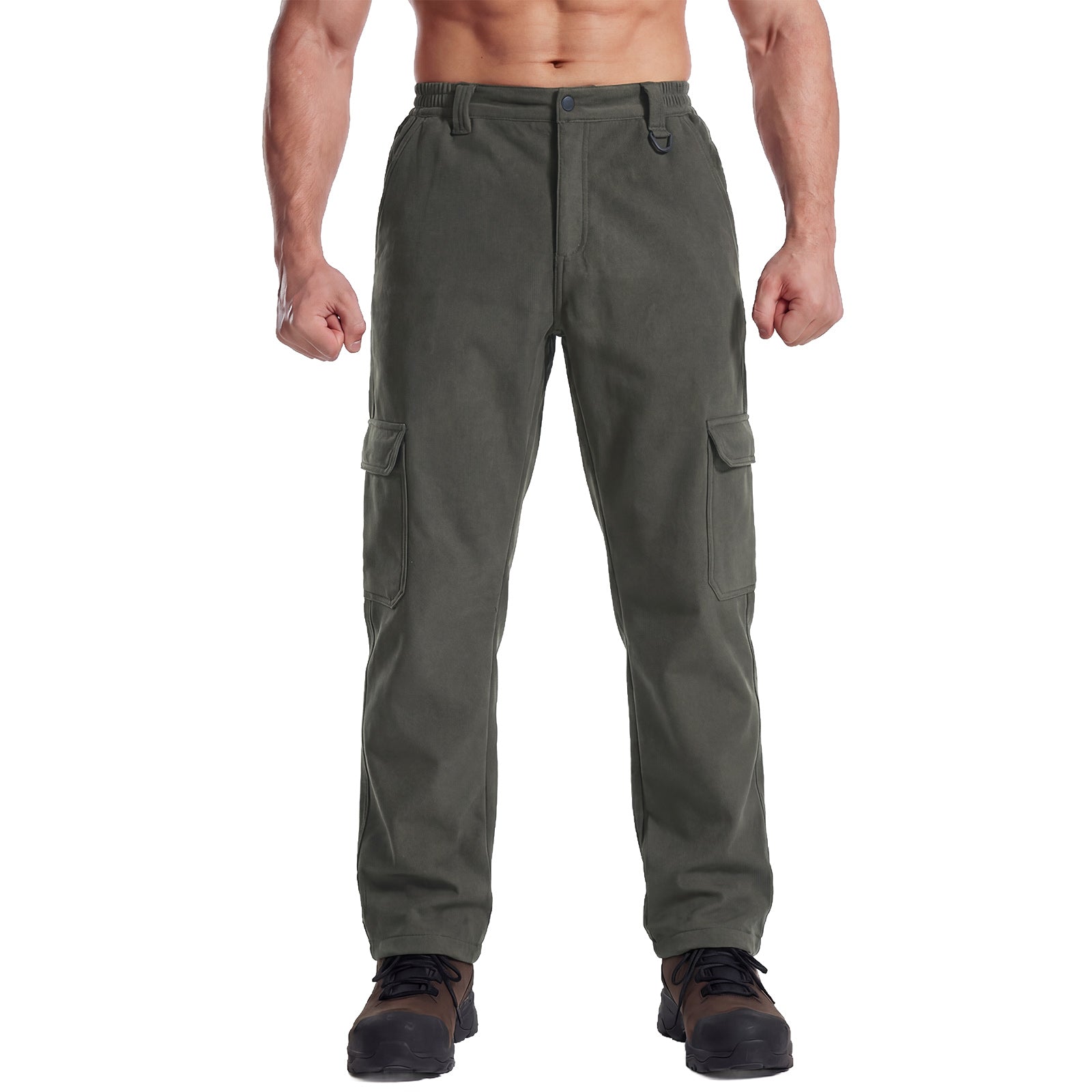 LOOGU Hiking Workwear Fleece Insulation Pants 6 pocket P20-1