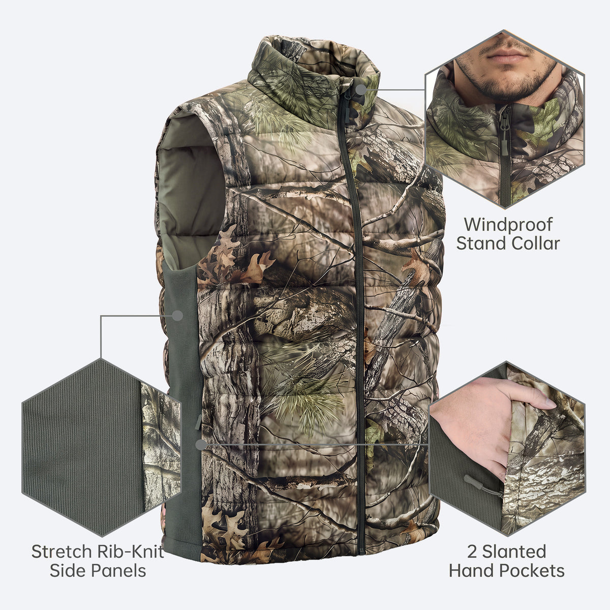 Heated Camo Hunting Vest RM10