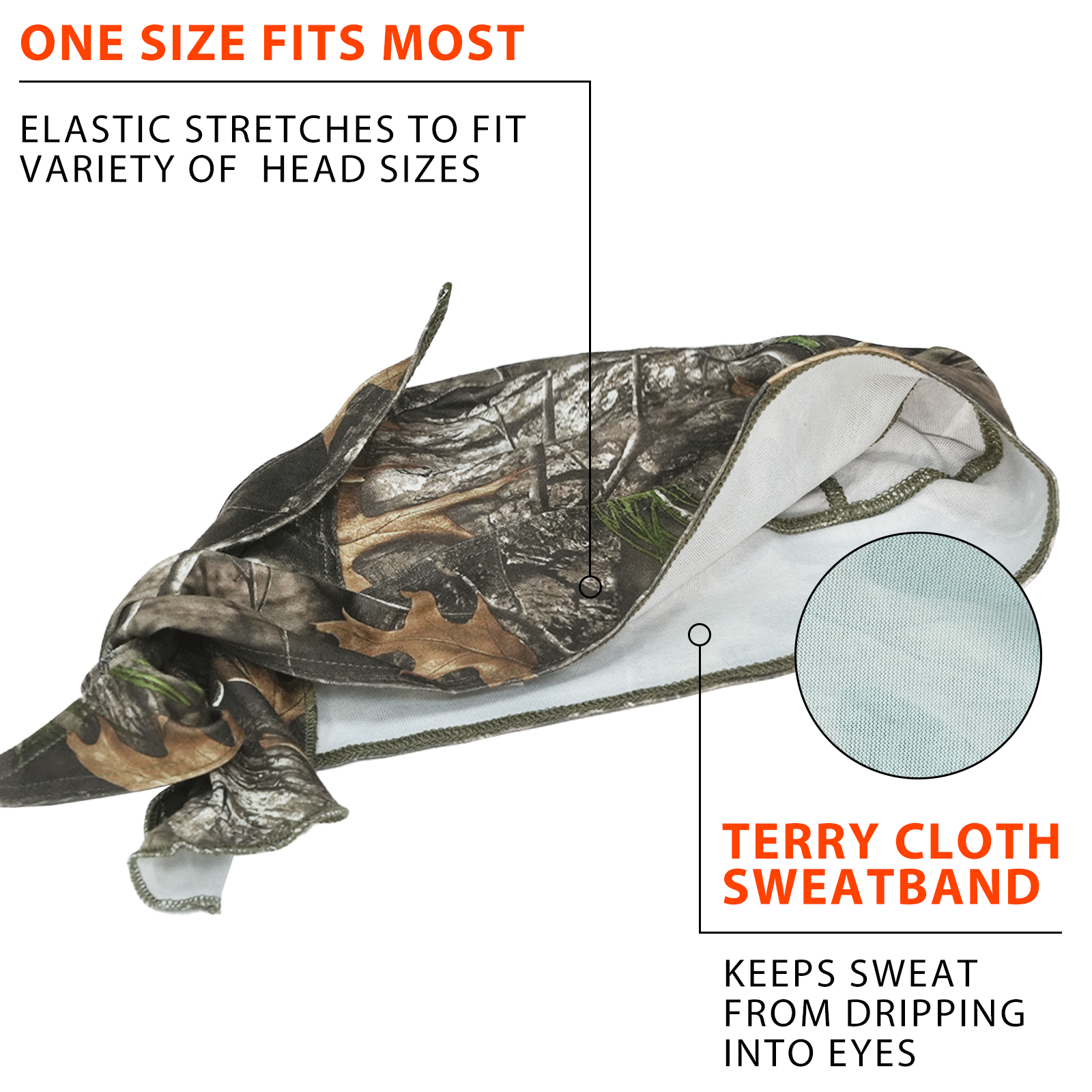 LOOGU 4 Pcs Camo Doo Rags Unisex S10