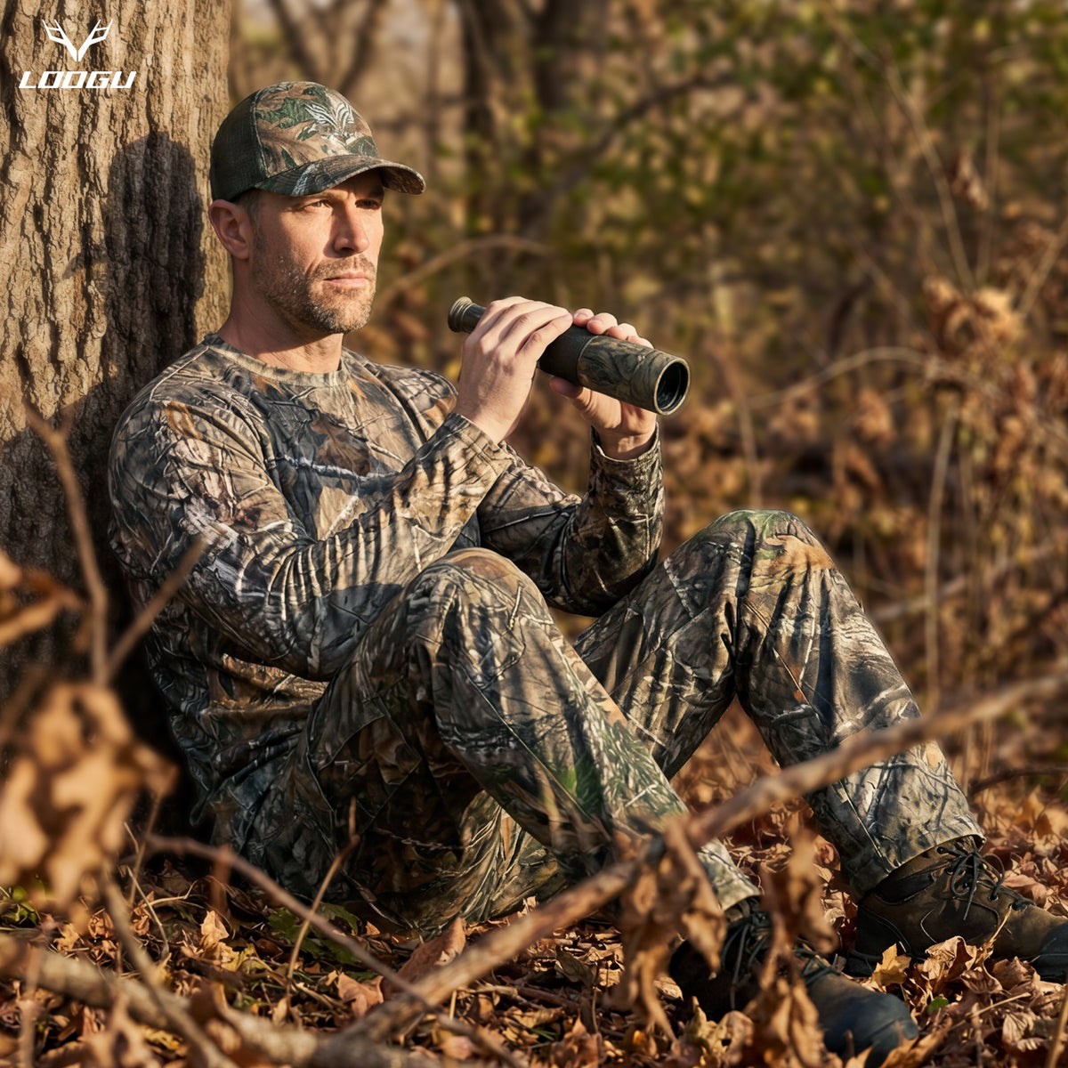 LOOGU Hunting Camo Shirt Turkey Eastern Hardwood T20