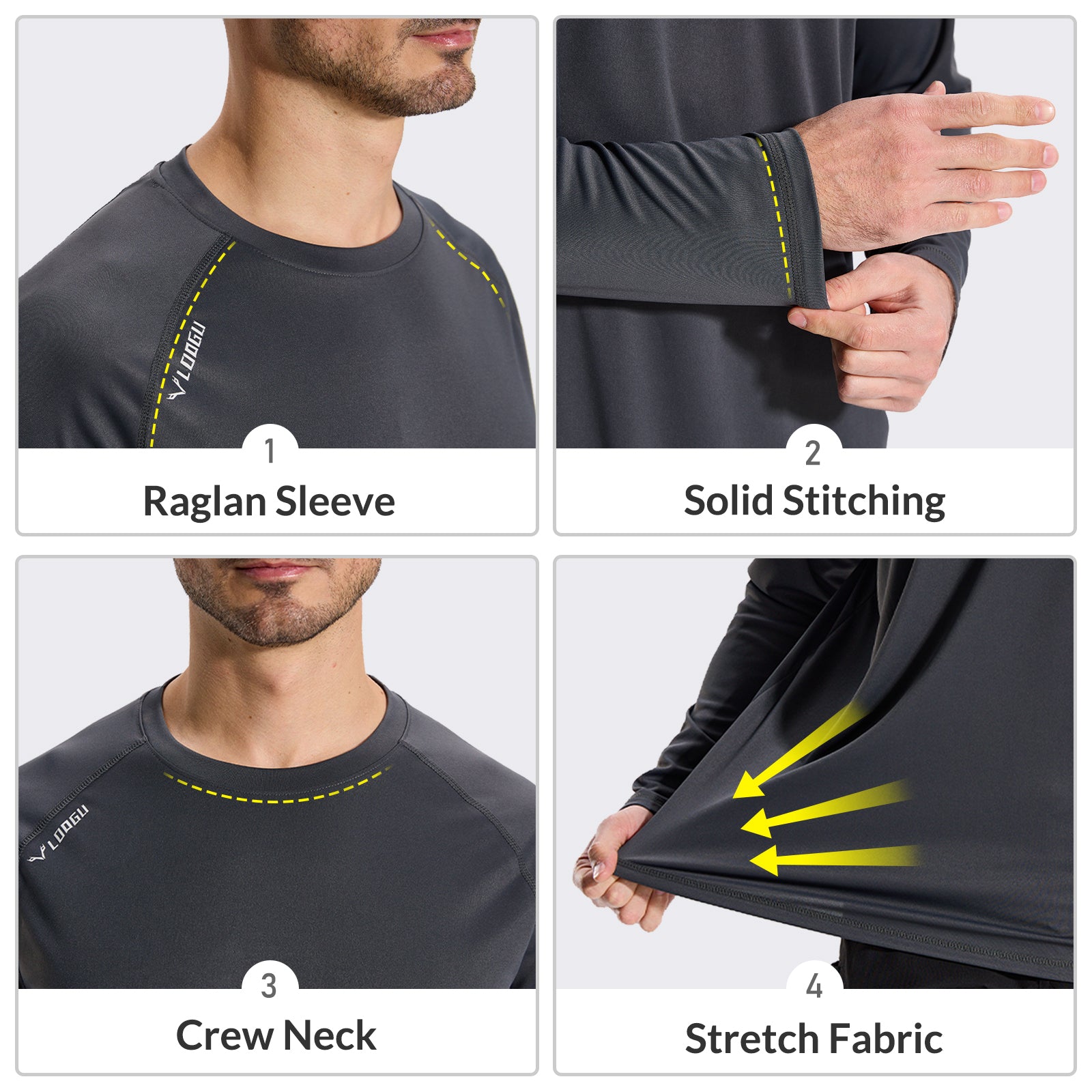 LOOGU Outdoor Hiking Long Sleeve Shirt T30