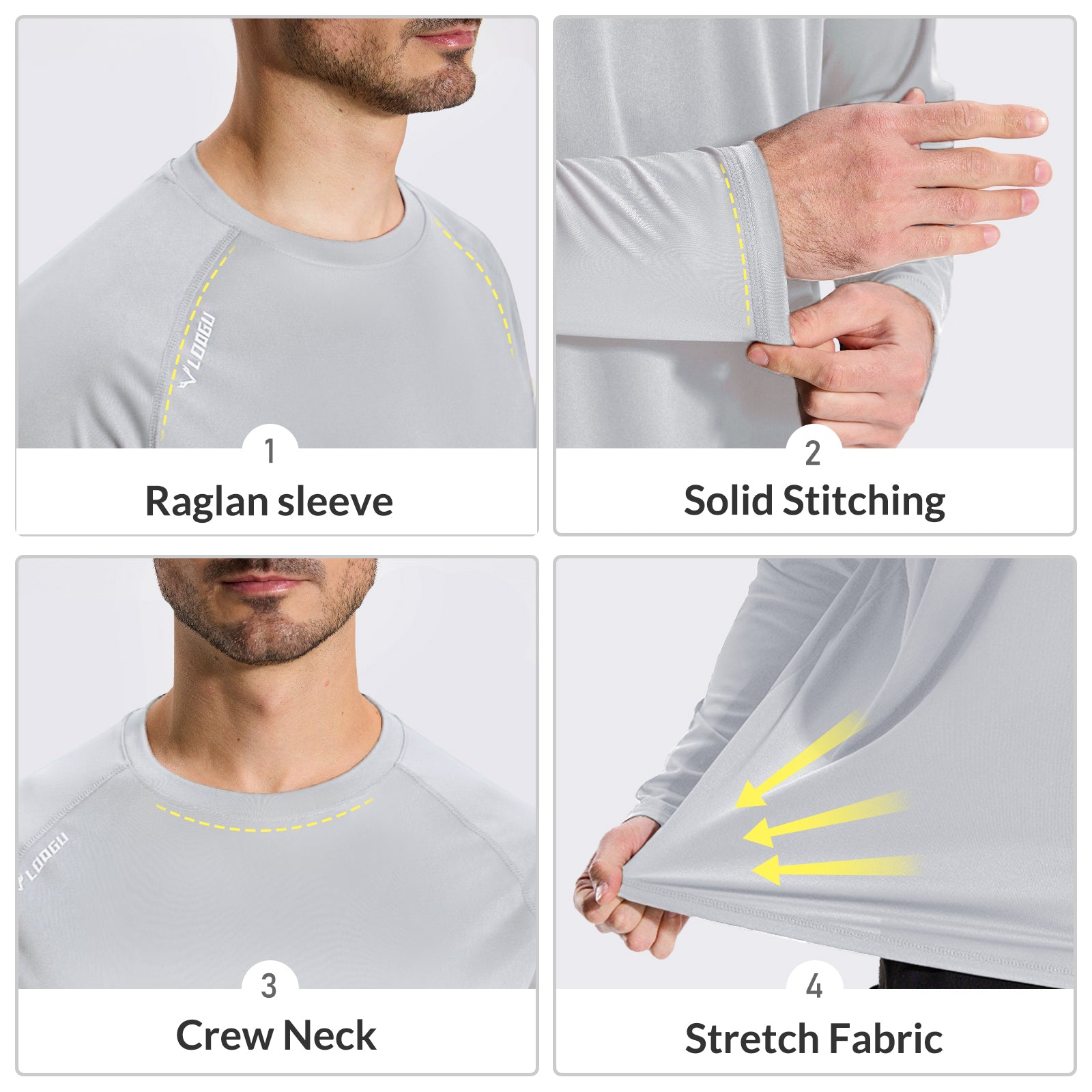 LOOGU Outdoor Hiking Long Sleeve Shirt T30