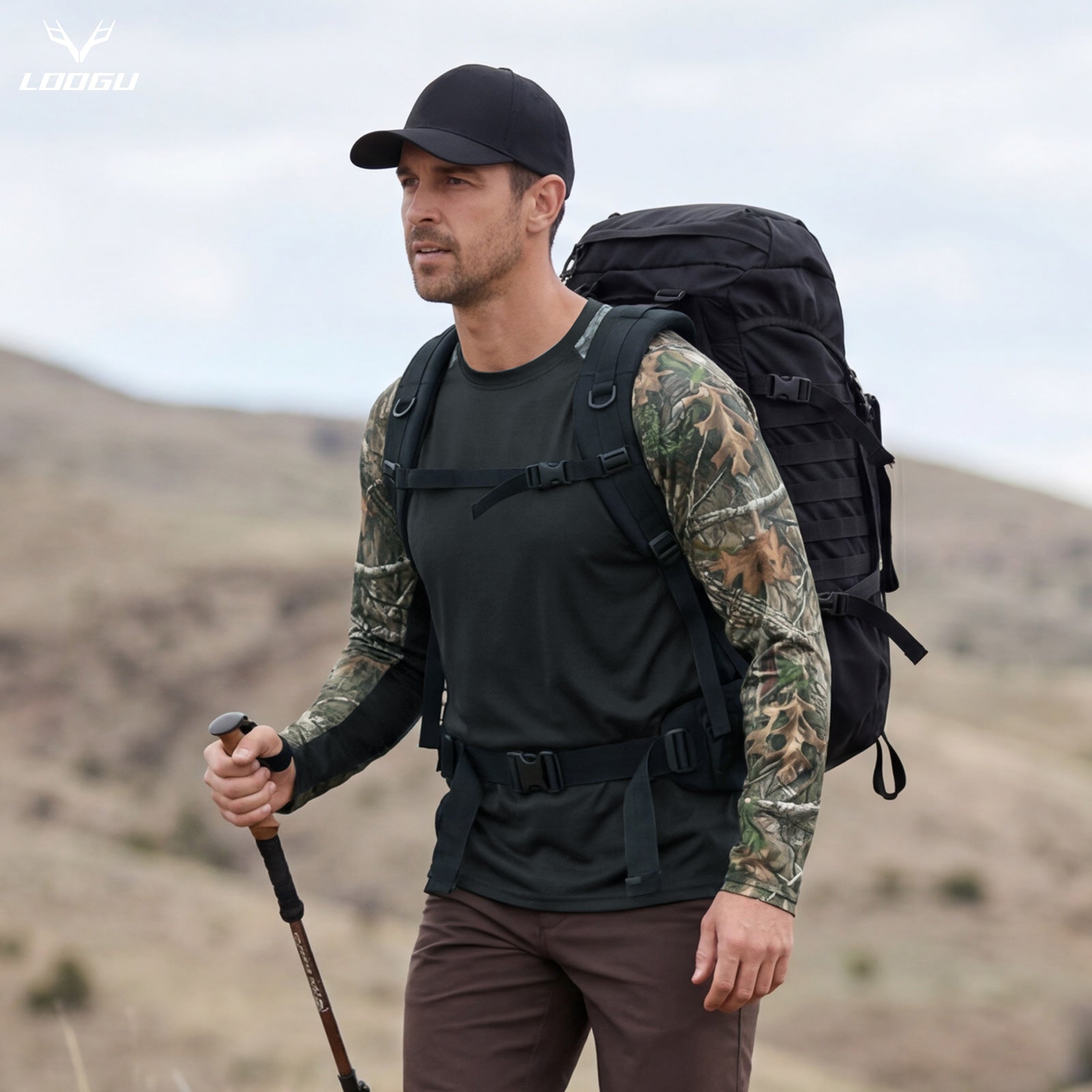 LOOGU Active Lifestyle Fishing Long Sleeve Shirt T33