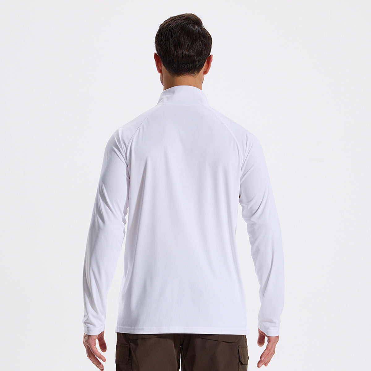 LOOGU Men's UPF50+ Quarter Zip Pullover Long Sleeve T40