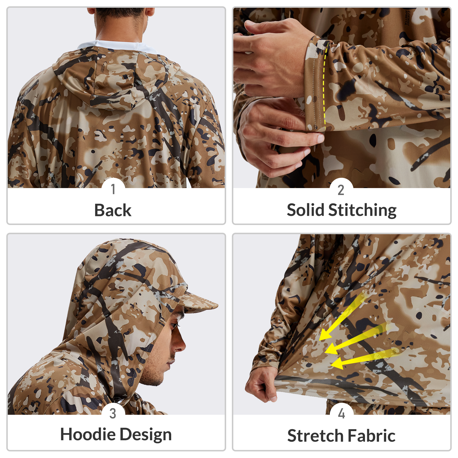 LOOGU Hunting Long Sleeve Hoodie T50