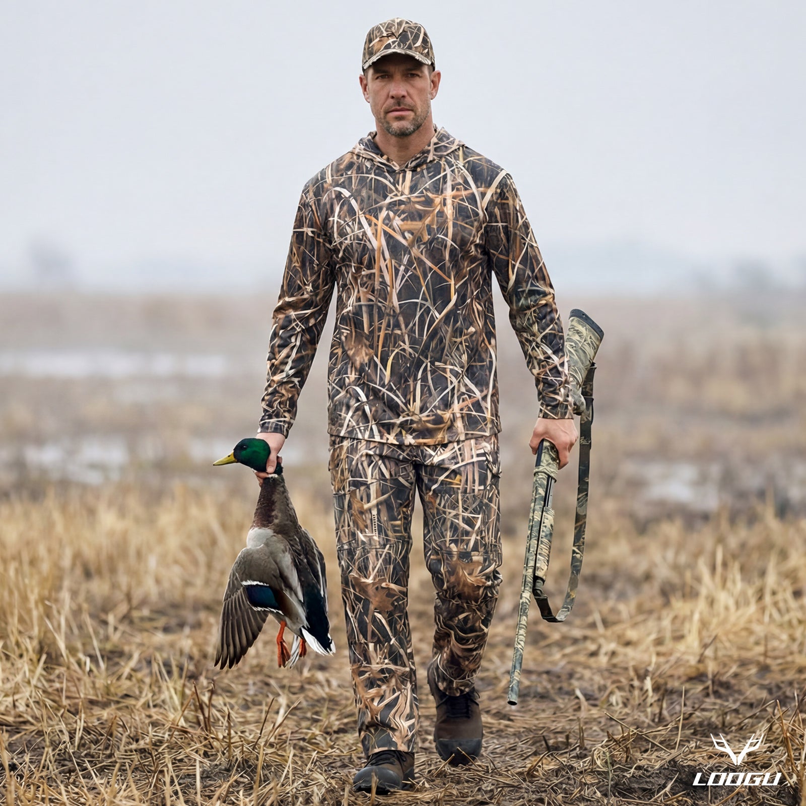LOOGU Camo Hunting Pants 7 Pockets H30
