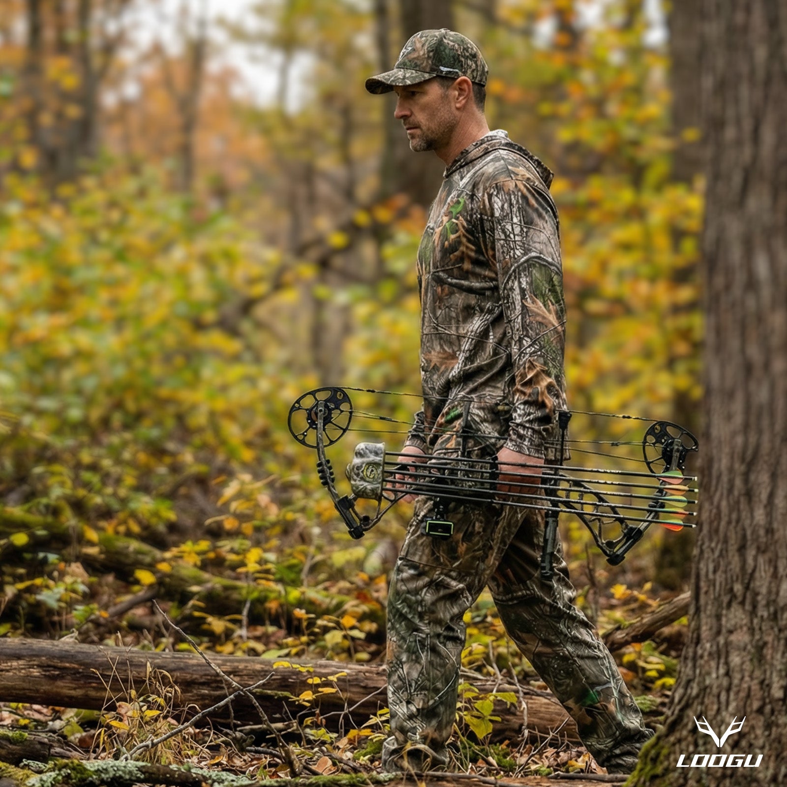 LOOGU Camo Hunting Pants 7 Pockets H30