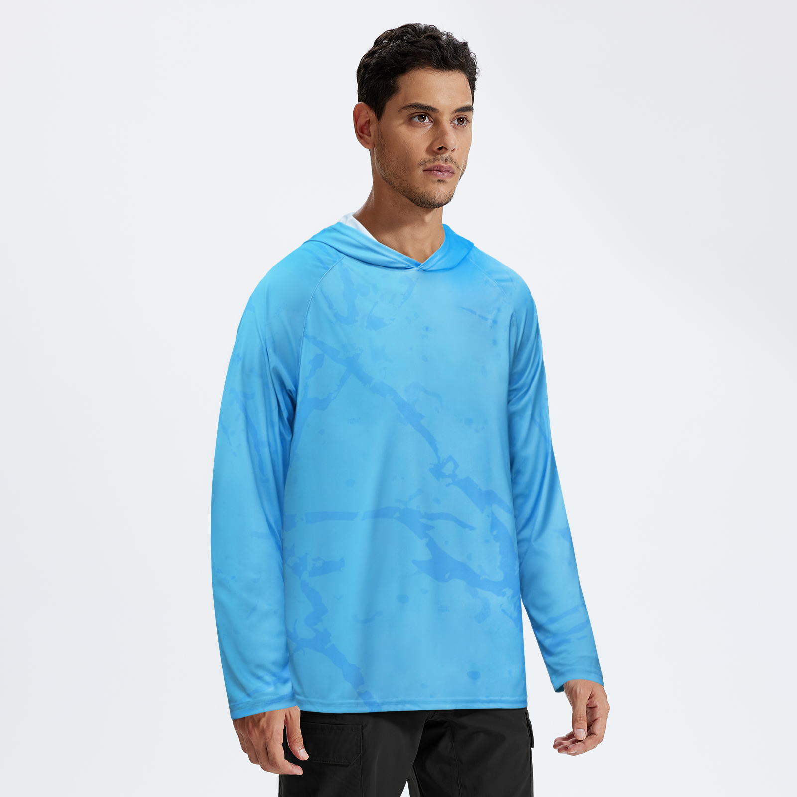 LOOGU Men’s Fishing Hoodie Long Sleeve Shirt T70