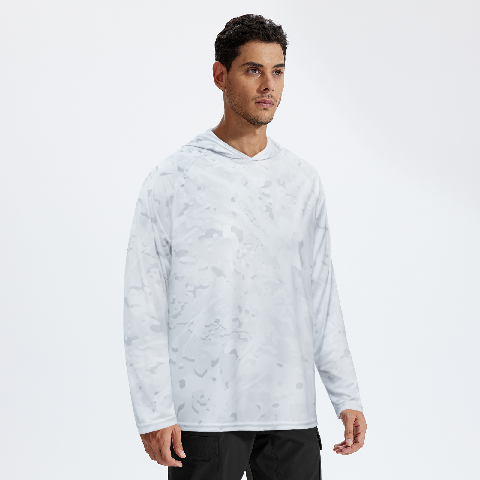 LOOGU Men’s Fishing Hoodie Long Sleeve Shirt T70