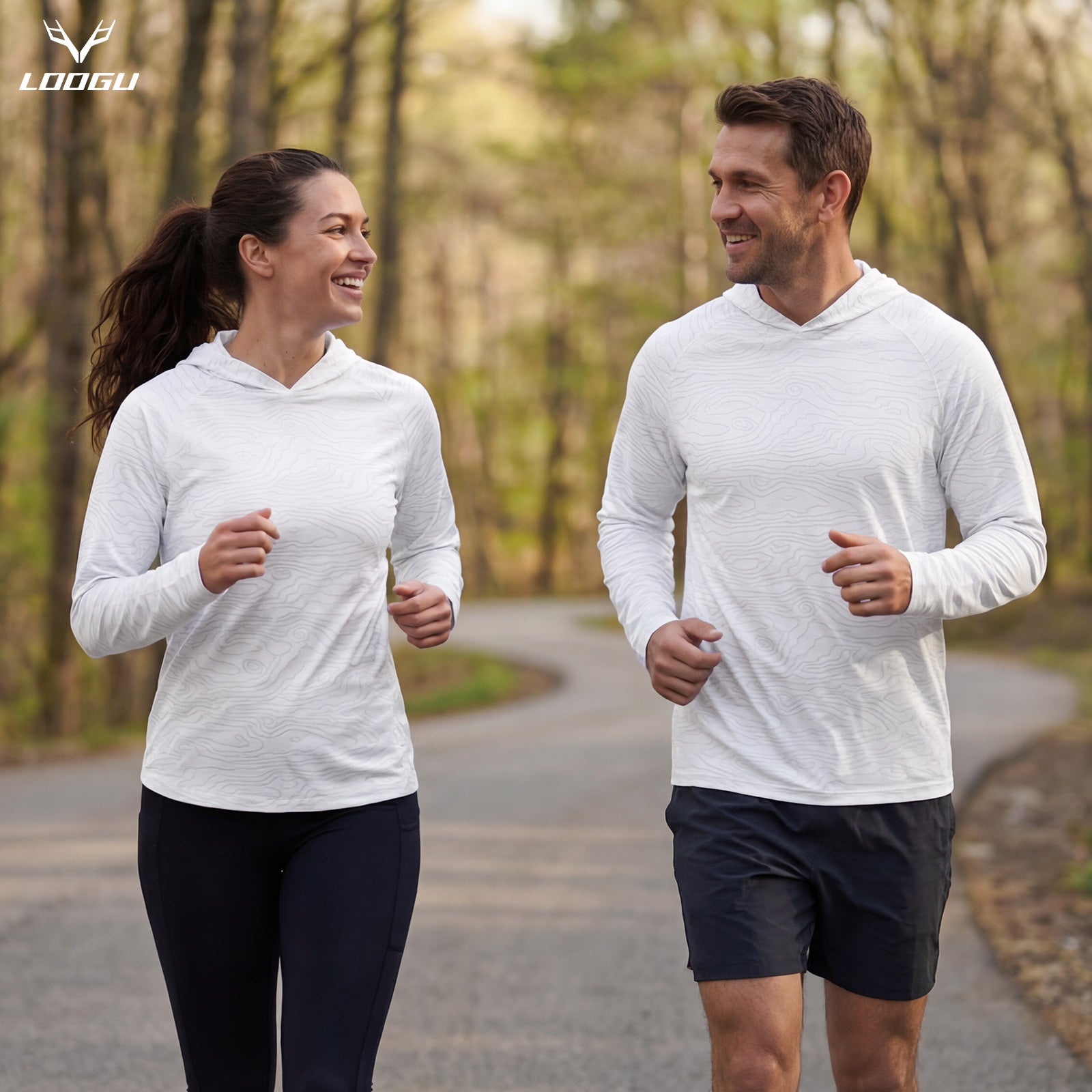 LOOGU Men's UPF 50+ Long Sleeve Shirts T70