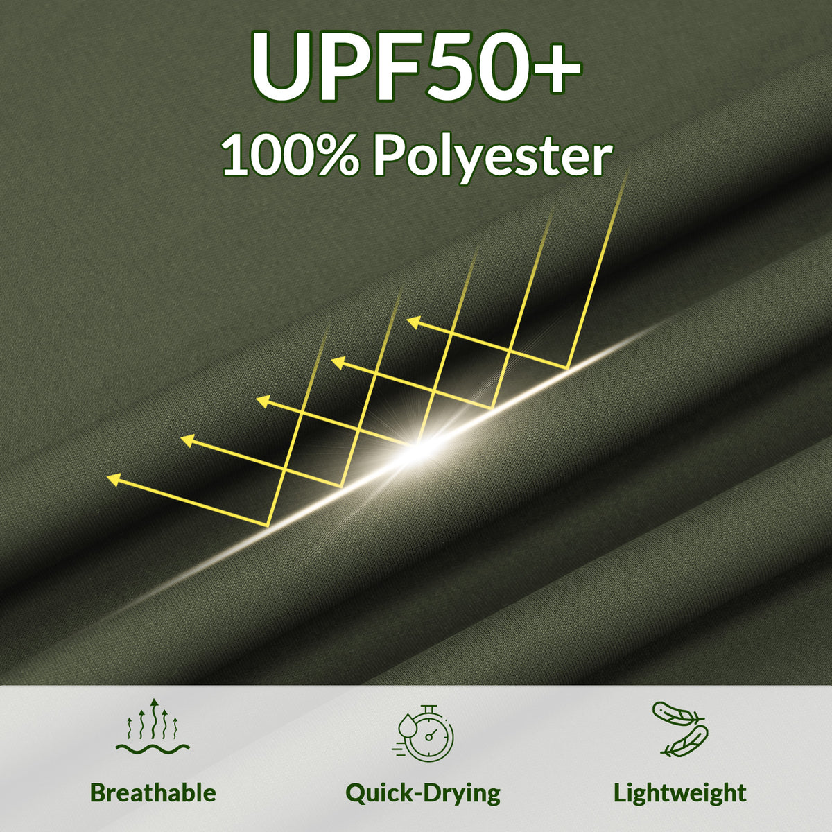 LOOGU Men's UPF 50+ Long Sleeve Shirts T70