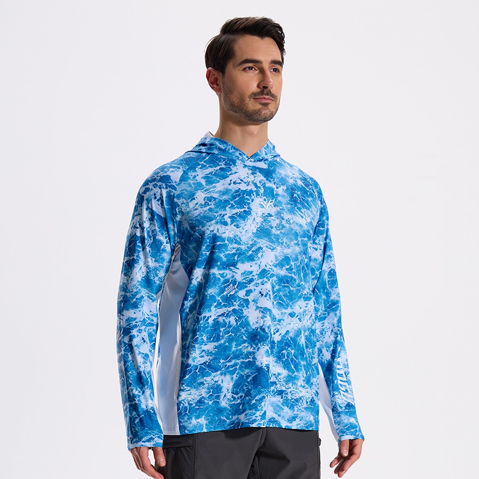 LOOGU Men’s Fishing Hoodie Long Sleeve Shirt T71