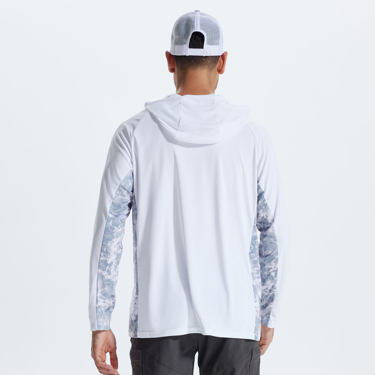 LOOGU Men’s UPF 50+ Long Sleeve Sun Protection Hoodie Shirt T75-LG