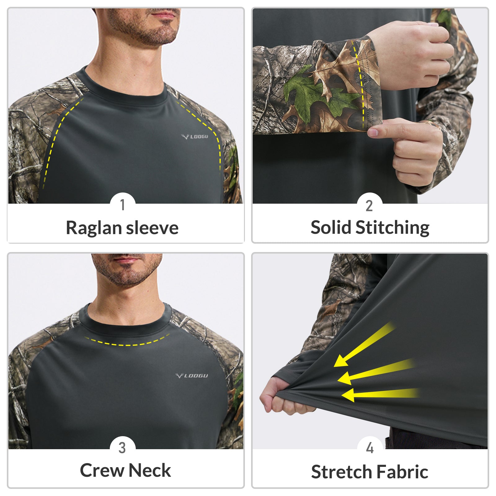 LOOGU Active Lifestyle Fishing Long Sleeve Shirt T33
