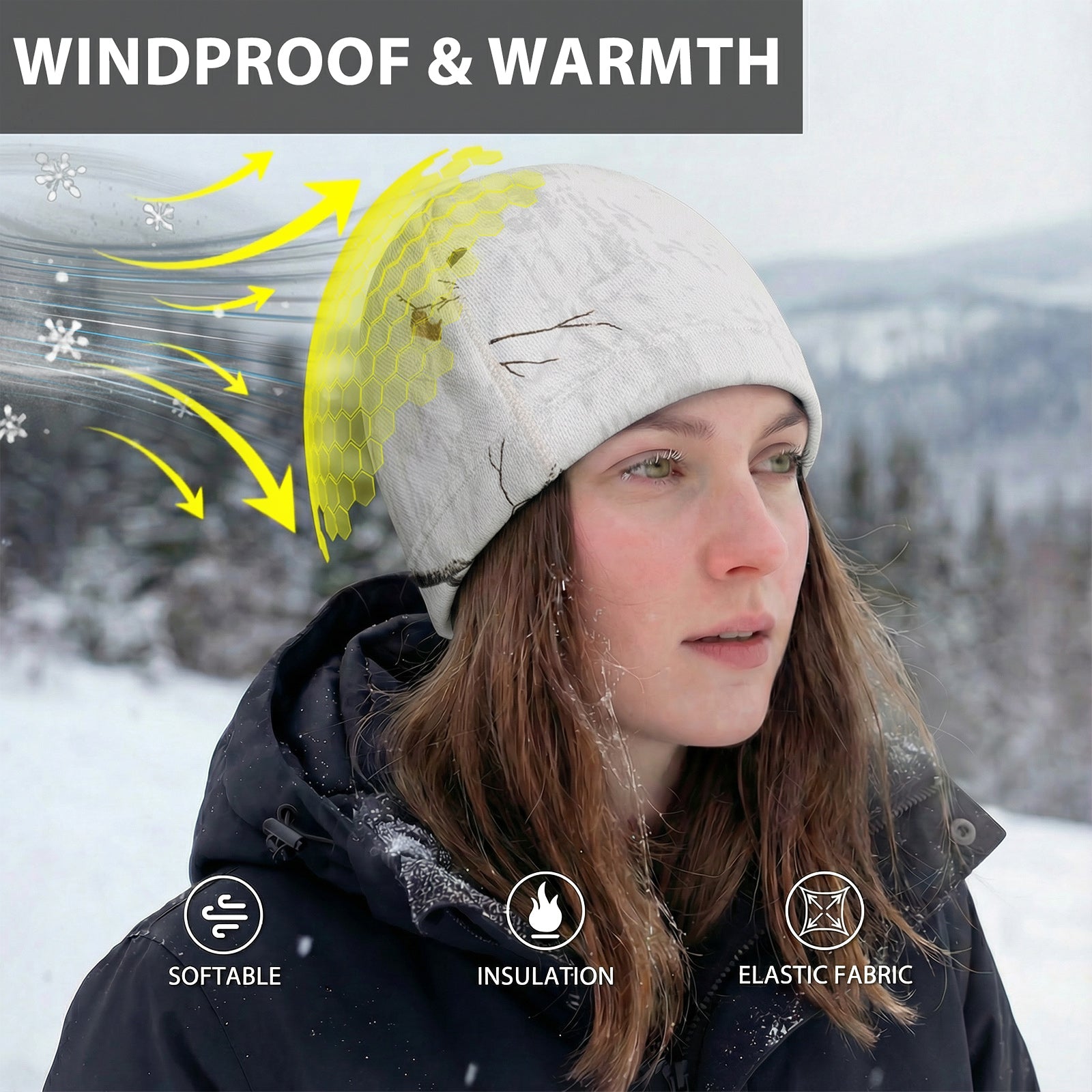 LOOGU Unisex Winter Camo Beanie WB09