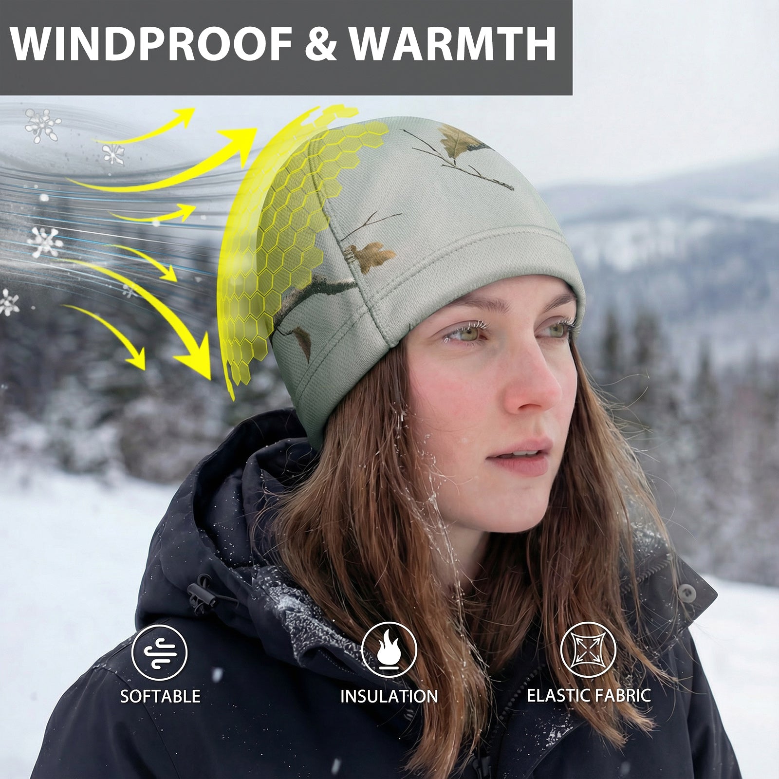 LOOGU Unisex Winter Camo Beanie WB09