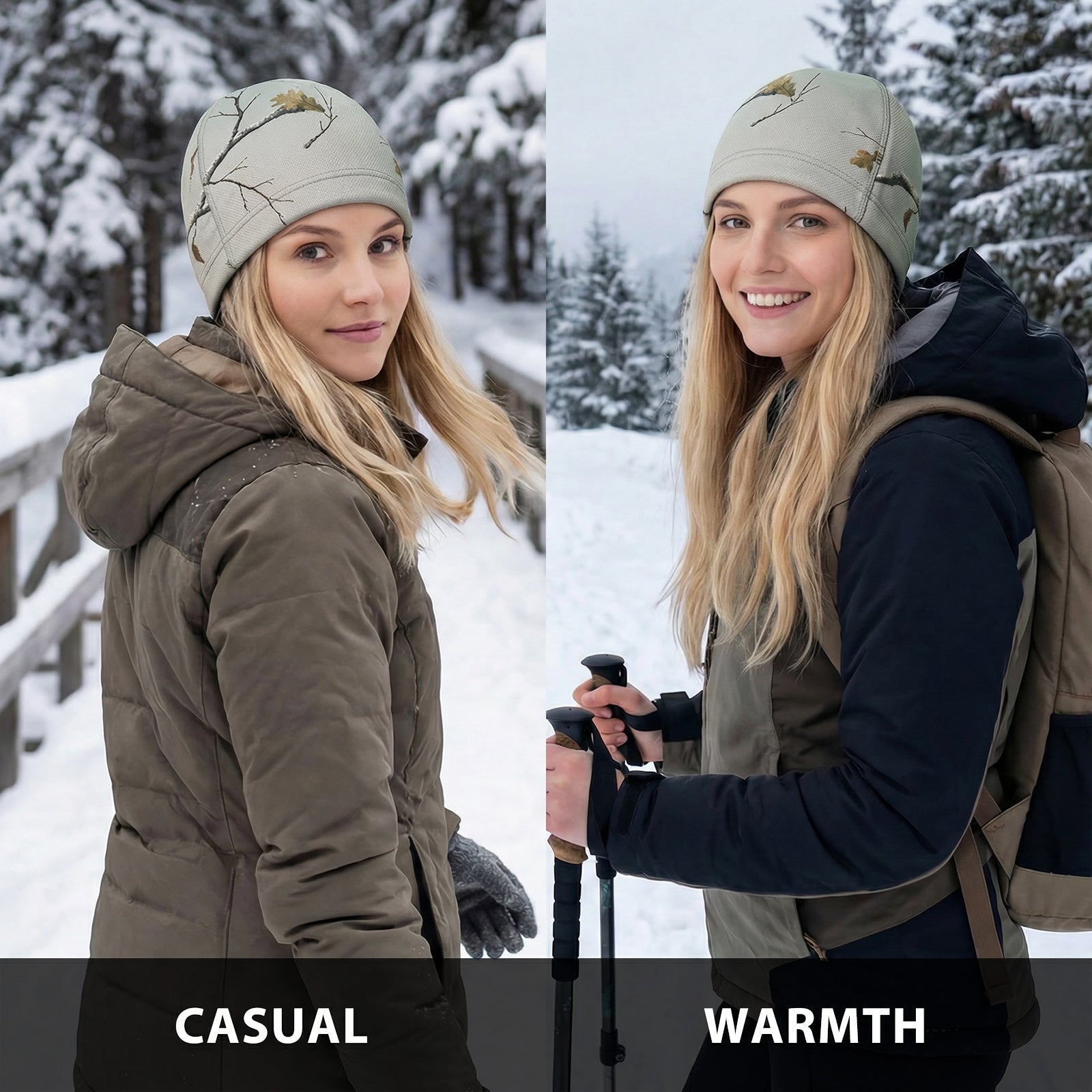 LOOGU Unisex Winter Camo Beanie WB09