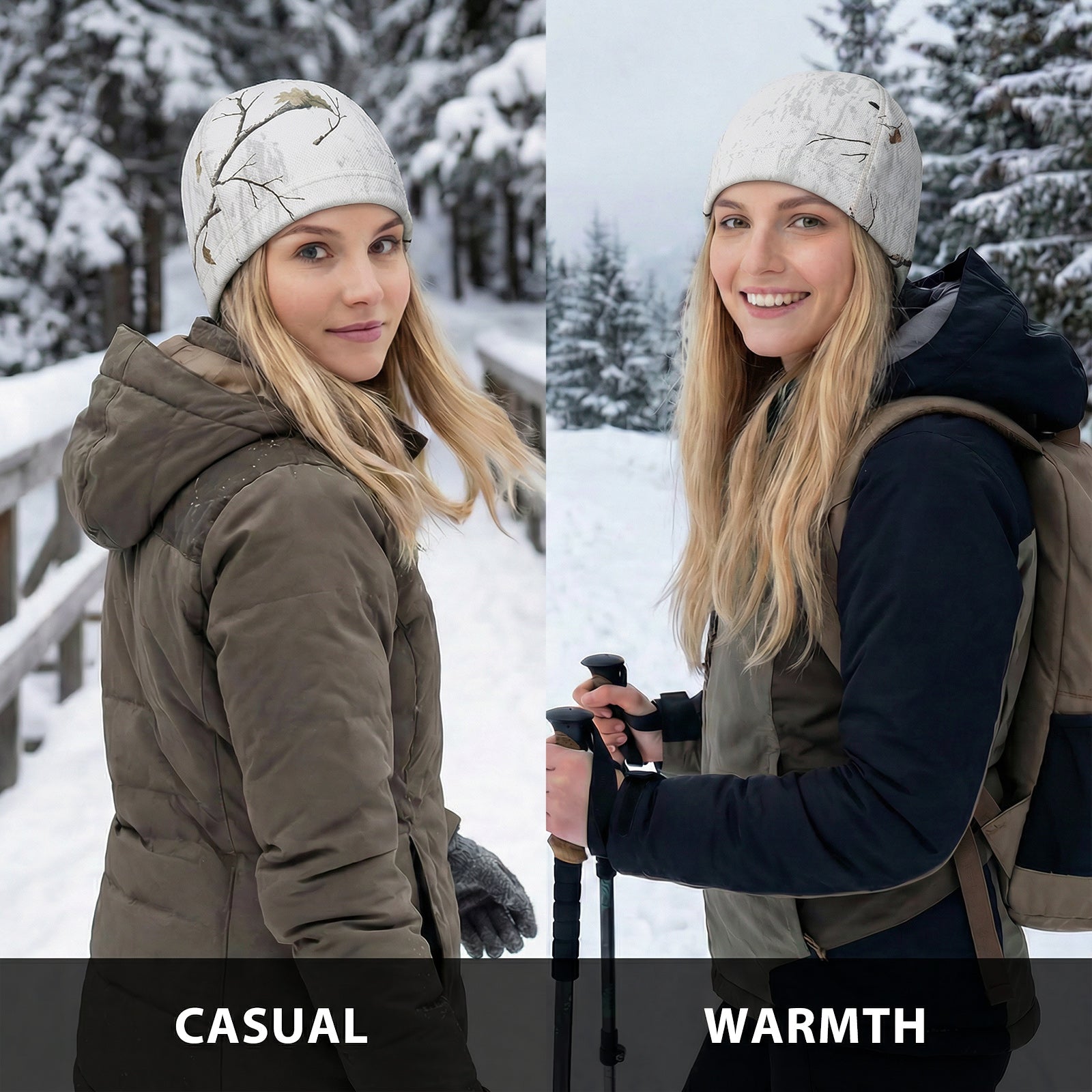 LOOGU Unisex Winter Camo Beanie WB09