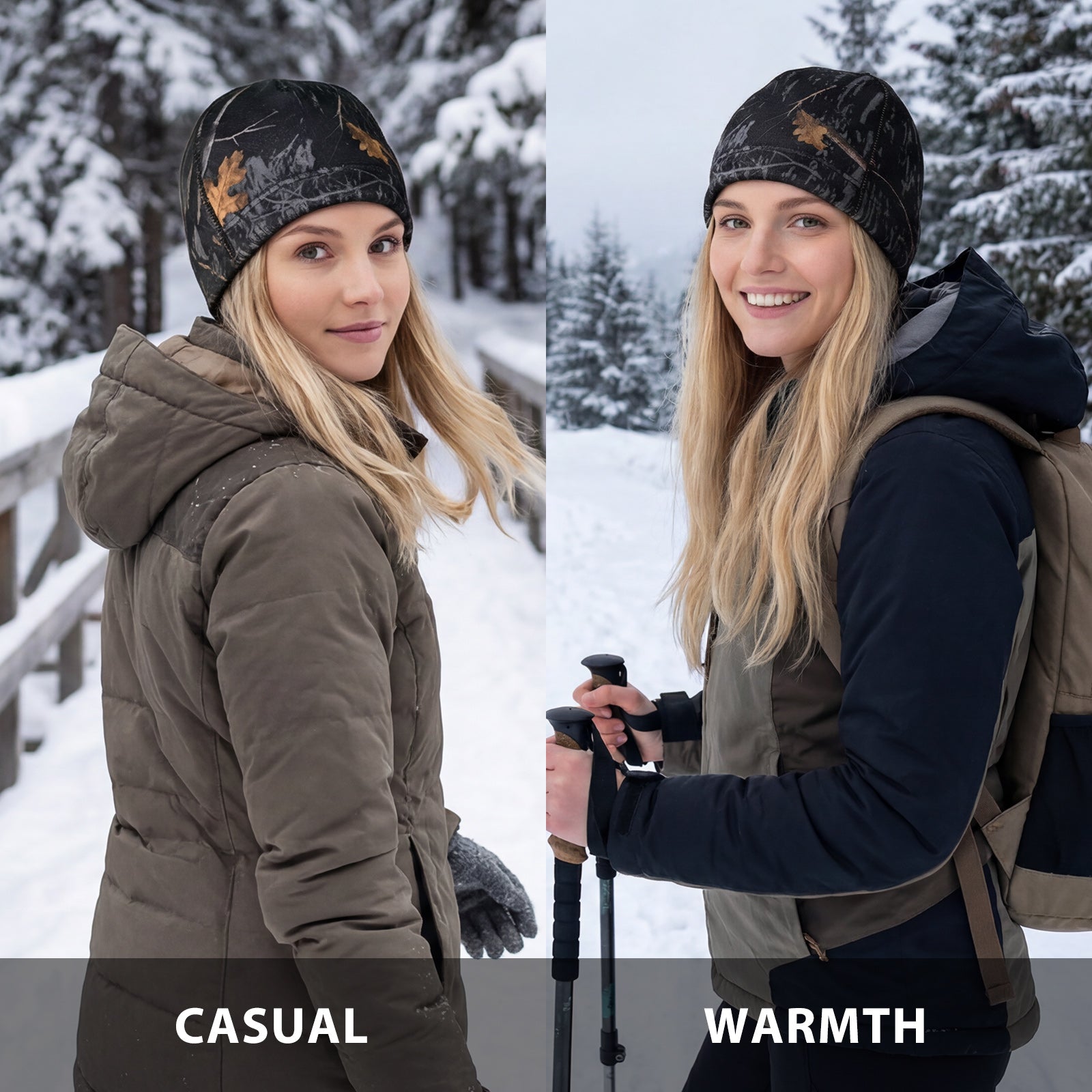 LOOGU Unisex Winter Camo Beanie WB09