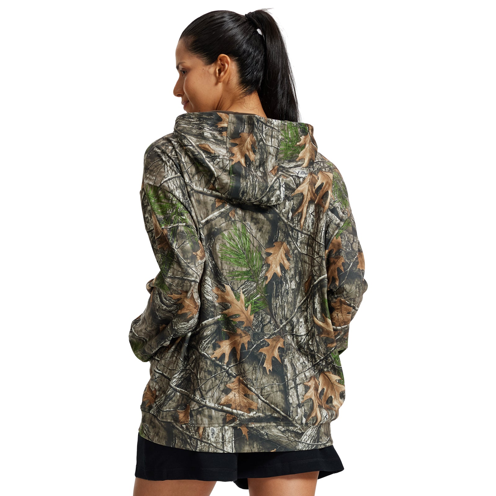 LOOGU Women's Camo Oversized Hoodies Super Tree Camo WD50