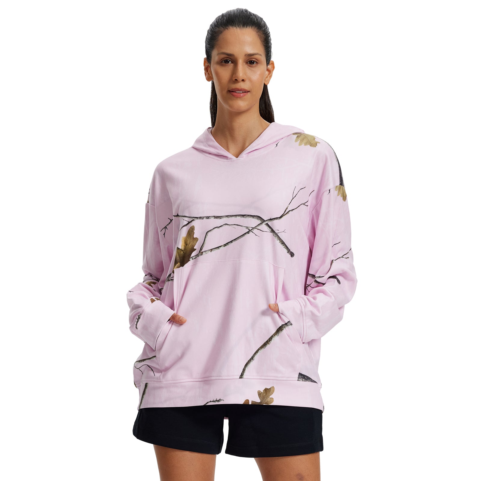 LOOGU Women's Camo Oversized Hoodies WD50