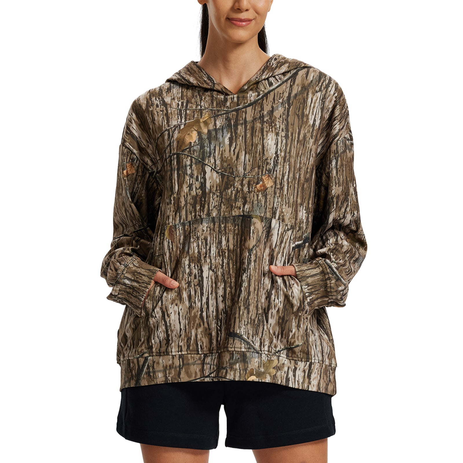LOOGU Women's Camo Oversized Hoodies WD50