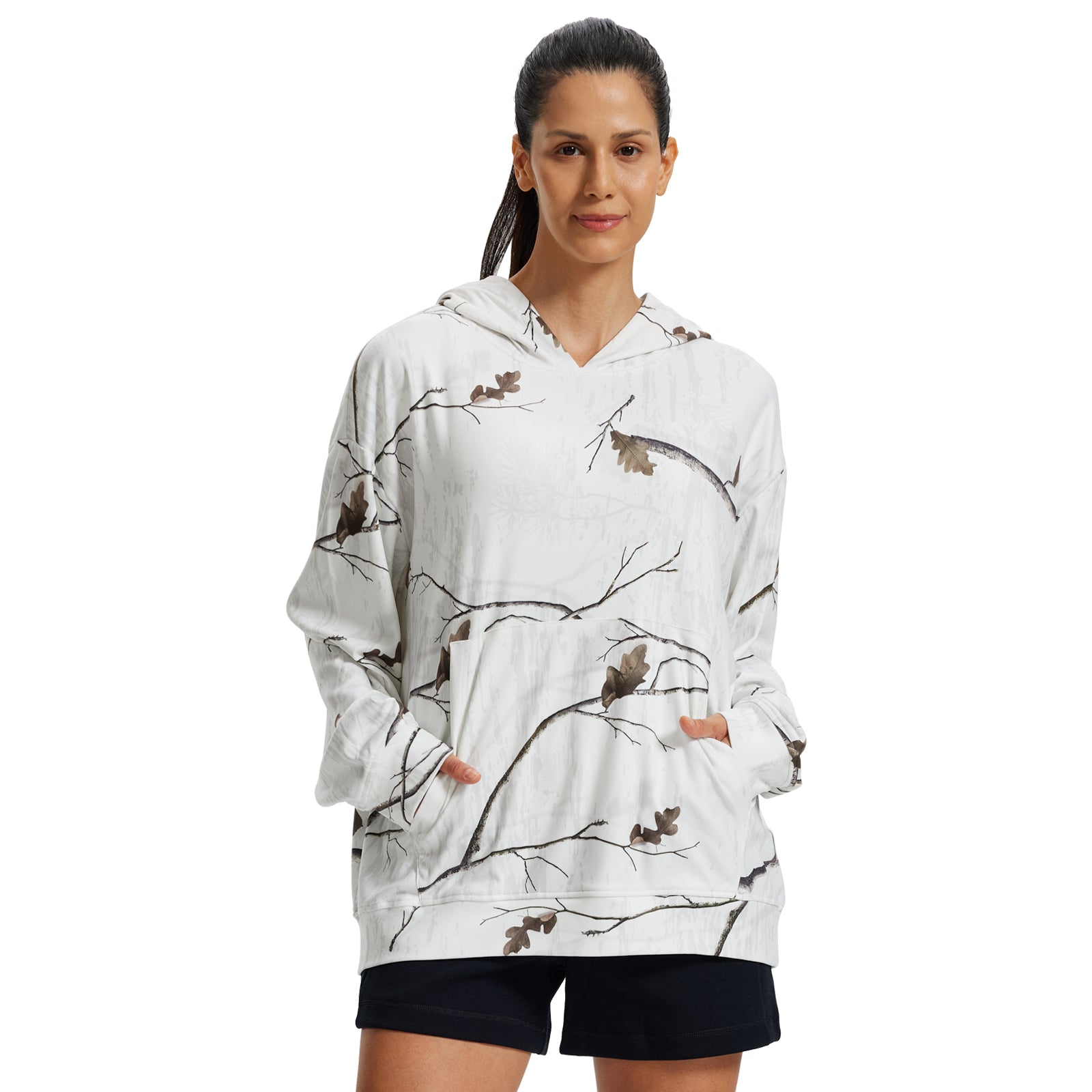 LOOGU Women's Camo Oversized Hoodies WD50