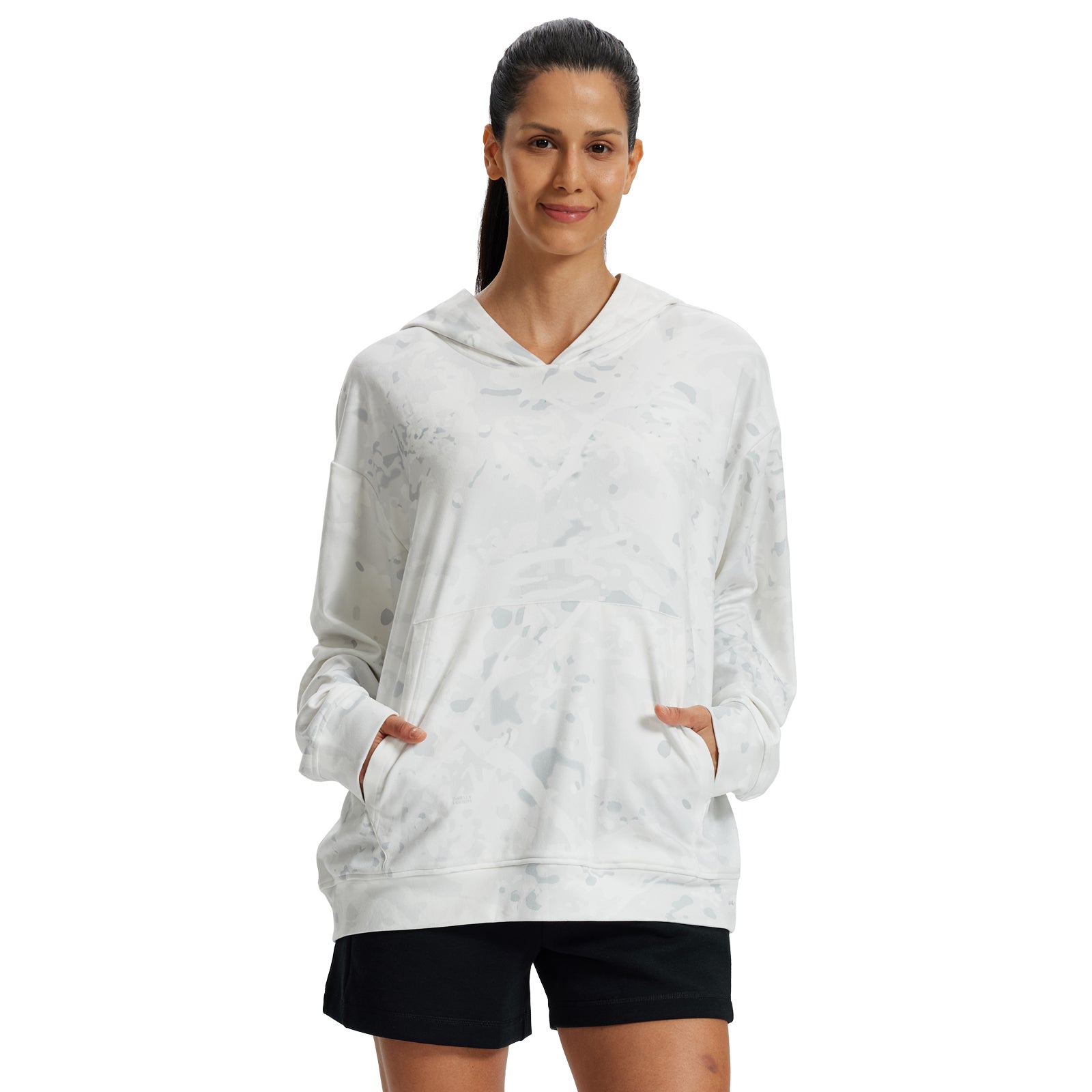LOOGU Women's Camo Oversized Hoodies WD50