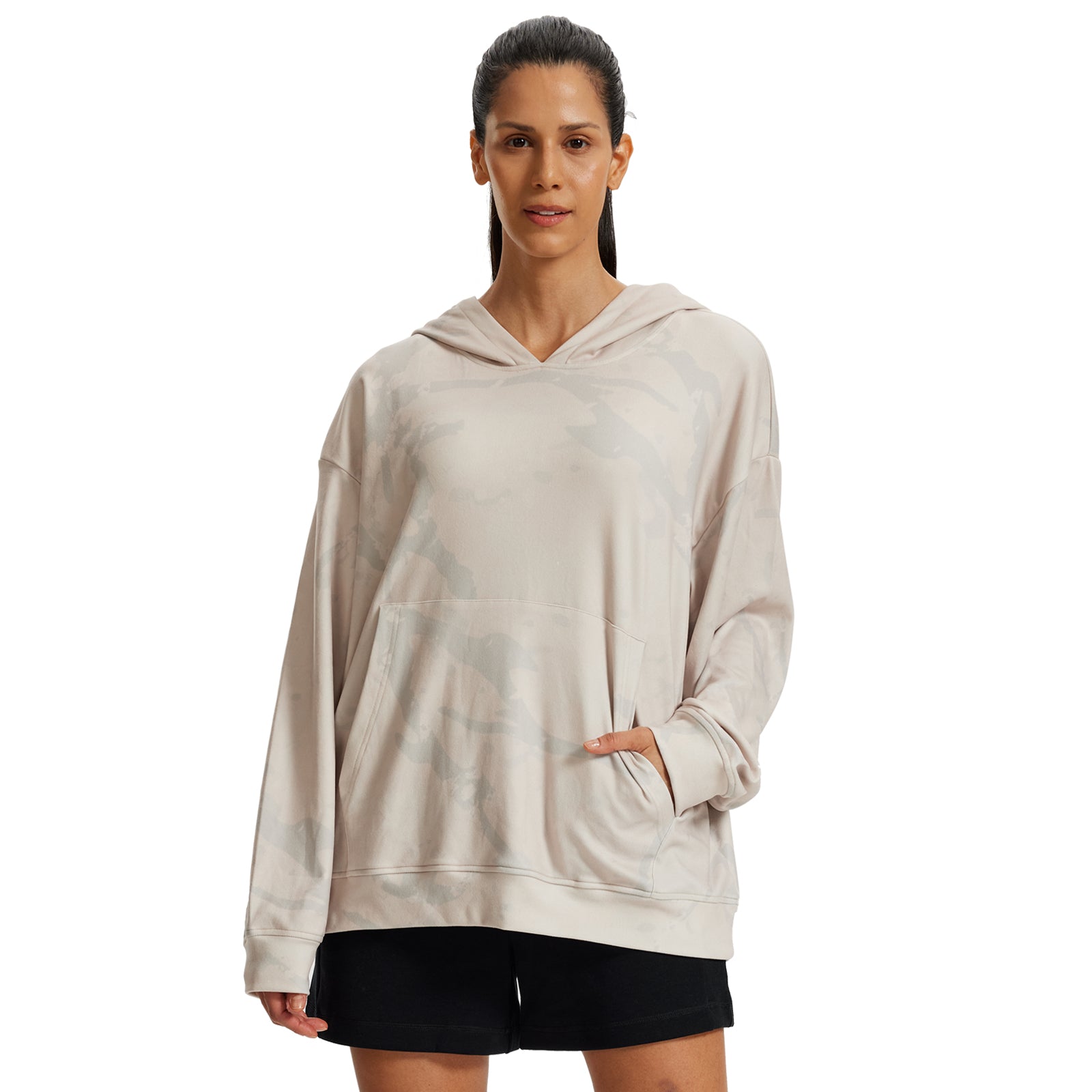 LOOGU Women's Camo Oversized Hoodies WD50