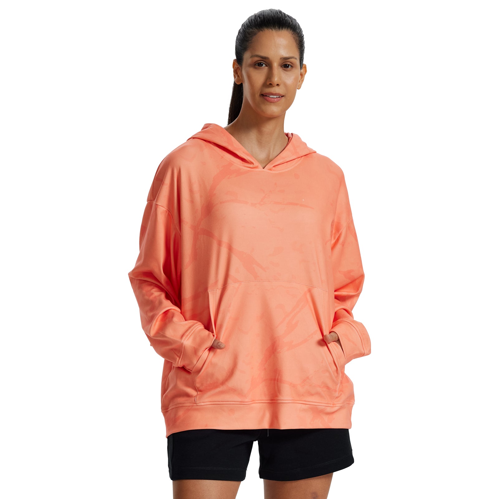 LOOGU Women's Camo Oversized Hoodies WD50