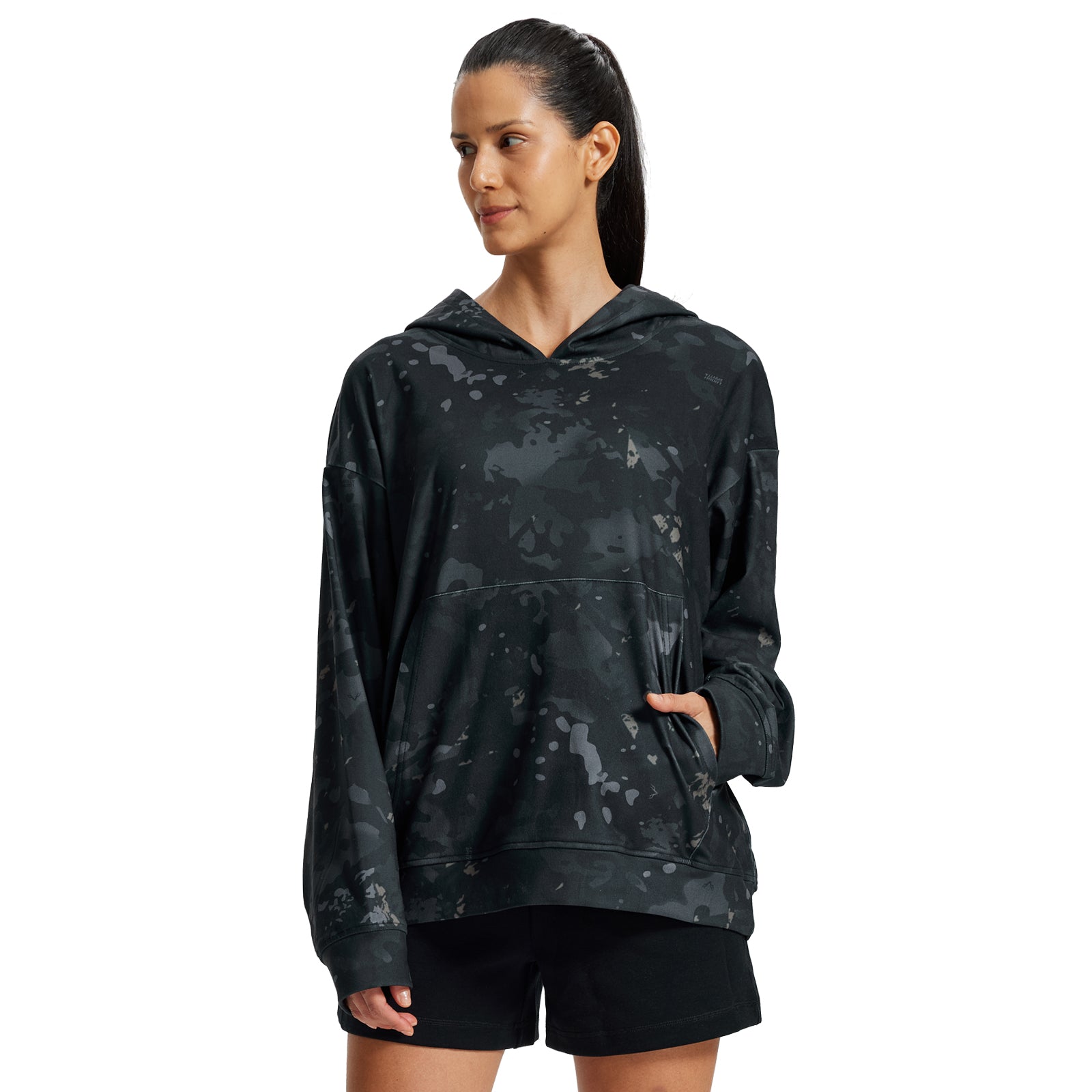 LOOGU Women's Camo Oversized Hoodies WD50