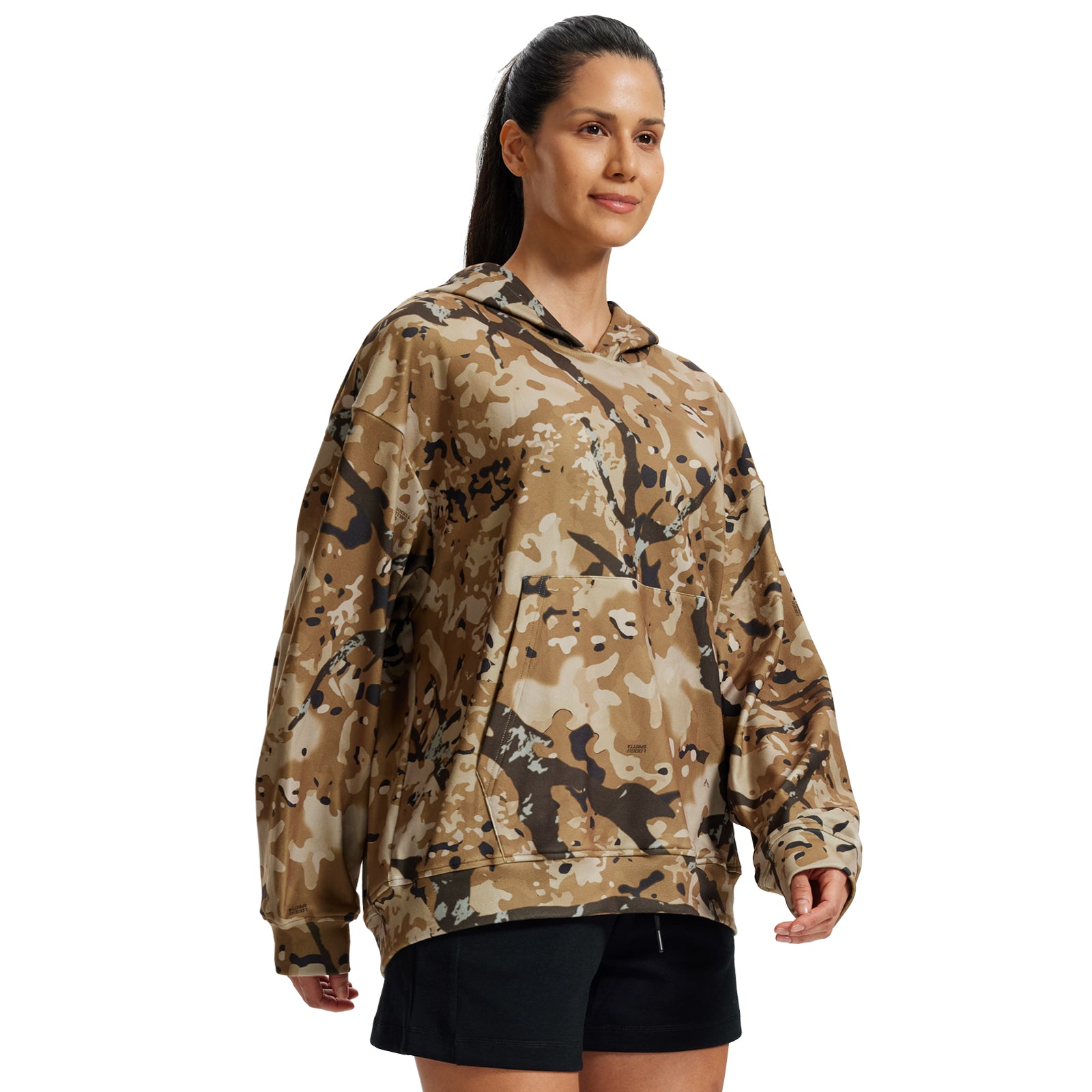 LOOGU Women's Camo Oversized Hoodies WD50